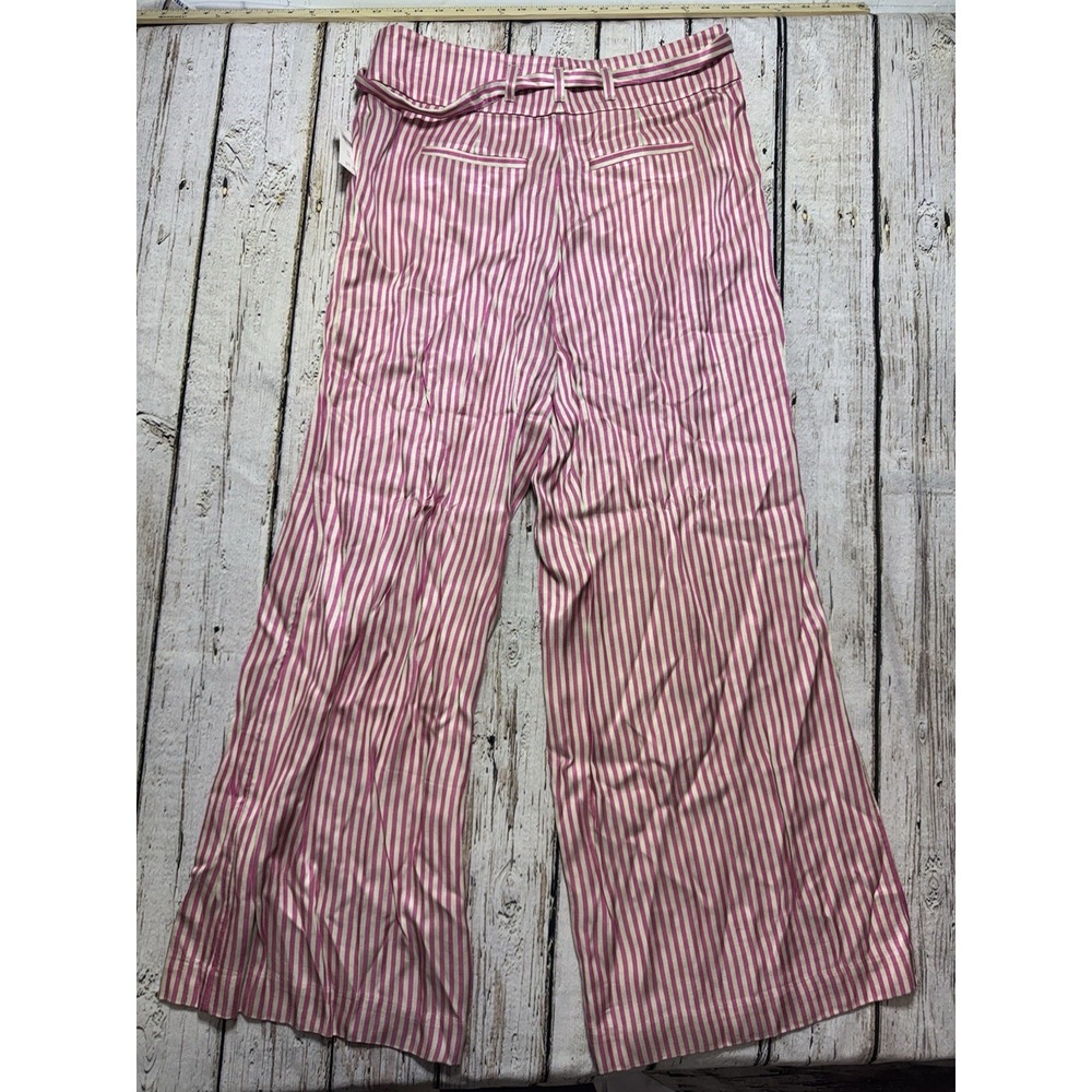 ett:twa by Anthropologie Womens Size US 14 Striped Pink Wide Leg‎ Pants NWT - Picture 3 of 11
